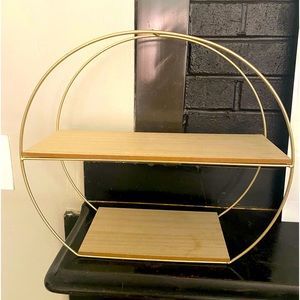 Wooden shelf wall decor
